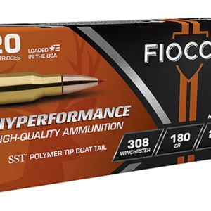 Fiocchi 308HSC Hyperformance  308 Win 180 gr Super Shock Tip 20 Per Box 10 Cs