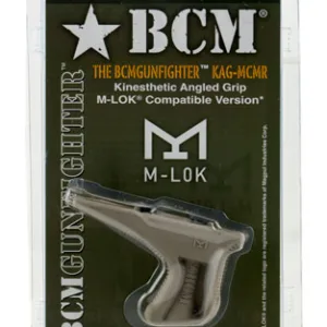BCM KAGMCMRFDE BCMGunfighter Kinesthetic Angled Grip MOD 3 Made of Polymer With Flat Dark Earth Finish for M-Lok