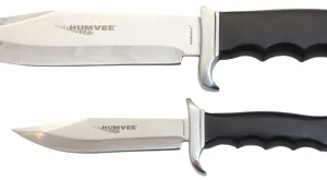 Humvee Adventure Gear HMVBC02BK Bowie Knife Set  Fixed Plain Spear Point Polished Stainless Steel Black Pakawood