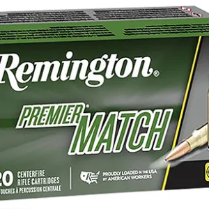 Remington Ammunition 27686 Premier Match 223 Rem 77 gr Sierra MatchKing BTHP 20 Per Box 10 Cs