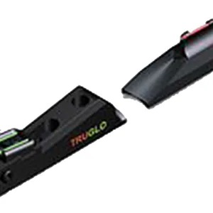 Truglo TG958X Muzzle Brite Sight Set In-Line Muzzleloaders Adjustable Red/Green Black Ghost Ring
