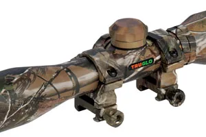 TruGlo TG8504CD Compact  Realtree APG 4x 32mm 1" Tube Diamond Reticle w/Rings