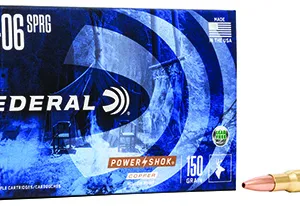 Federal 308150LFA Power-Shok  308 Win 150 gr Copper Hollow Point 20 Per Box 10 Cs