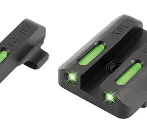 TruGlo TG13XD1A TFX  Black | Green Tritium & Fiber Optic White Outline Front Sight Green Tritium & Fiber Optic Rear Sight