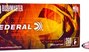 Federal F450BMFS1 Fusion  450 Bushmaster 260 gr Fusion Soft Point 20 Per Box/ 10 Cs