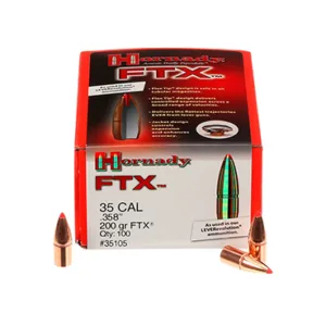 Hornady 35105 FTX  35 Cal .358 200 gr Flex Tip eXpanding 100 Per Box/ 15 Case