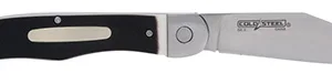 Cold Steel CS20NPM1Z Ranch Boss II 4" Folding Clip Point Plain Satin Polished/5.25" Faux Sawed Bone Handle