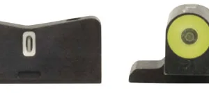 XS Sights SI0013S5Y DXT2 Big Dot Night Sights- Sig Sauer- Springfield Armory  Black | Green Tritium Yellow Outline Front Sight Green Tritium White Outline Bar Rear Sight
