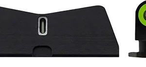 XS Sights GL0009S6G DXT2 Standard Dot Night Sights fit Glock  Black | Green Tritium Green Outline Front Sight Green Tritium White Outline Bar Rear Sight