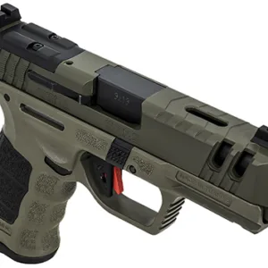 SAR USA SAR9CG3OD SAR9 C Gen3 Compact Frame 9mm Luger 10+1/15+1 4" Black Steel Barrel, OD Green Cerakote Steel Slide, OD Green Polymer Frame w/Picatinny Rail, Black Interchangeable Backstrap Grip