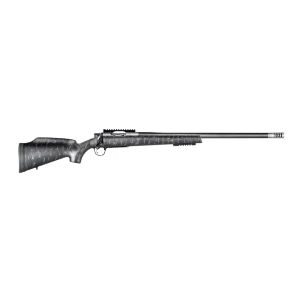 Christensen Arms 8011002100 Traverse  338 Lapua Mag 3+1 27" Threaded Barrel, Natural Stainless, Black with Gray Webbing Stock