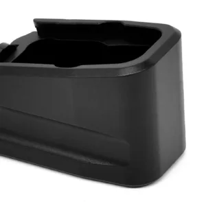 Warne MEG43X2BLK Magazine Extension  made of 6061-T6 Aluminum with Hardcoat Anodized Black Finish for Glock 43X, 48 Magazines (Adds 2rds)
