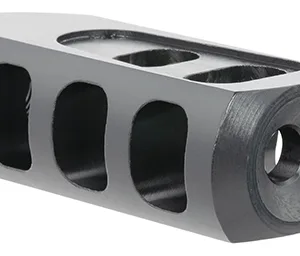 TacFire  Tanker Muzzle Brake  Black Oxide Steel with 1/2"-28 tpi Threads 2.76" OAL 1.37" Diameter for 5.56x45mm NATO