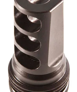 SilencerCo AC591 ASR Muzzle Brake Black Steel with 5/8"-24 tpi Threads for 30 Cal