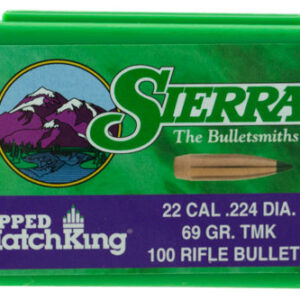 Sierra 7169 Tipped MatchKing  .22 Cal .224 69 gr Tipped MatchKing/ 100 Per Box