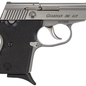 North American Arms 380GUARDIAN Guardian  380 ACP Caliber with 2.50" Barrel, 6+1 Capacity, Overall Stainless Steel Finish, Serrated Slide & Black Rubber Grip
