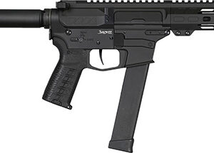 CMMG 45AE70FAB Banshee MKG 45 ACP 13+1 5" Black Nitride Medium Taper Threaded Barrel, EML 4" M-LOK Handguards, Black Armor Cerakote Aluminum Picatinny Rail Receiver, Pistol Tube, CMMG Zeroed Grips