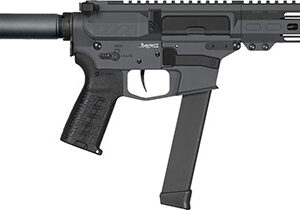 CMMG 99A890FSG Banshee MKGS 9mm Luger 33+1 5" Black Nitride Medium Taper Threaded Barrel, EML 4" M-LOK Handguards, Sniper Gray Cerakote Aluminum Picatinny Rail Receiver, CMMG Zeroed Grips
