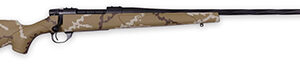 Weatherby VHH300NR6B Vanguard Outfitter Full Size 300 Win Mag 3+1 26" Black Cerakote #2 Fluted/Threaded Barrel & Drilled & Tapped Steel Receiver. Tan w/Brown & White Sponge Monte Carlo Synthetic Stock