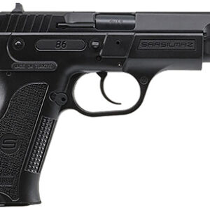 SAR USA B69BL B6  9mm Luger 17+1, 19+1 4.50" Black Steel Barrel, Black Serrated Steel Slide, Black Polymer Frame w/Beavertail, Black Polymer Grip, Manual Thumb Safety, Right Hand