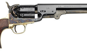 Pietta PF51CH44712 1851 Navy 44 Cal 7.50" 6rd Color Case Hardened Frame, Blued Cylinder & Octagon Barrel, Walnut Grip