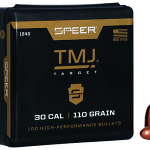 Speer 1846 TMJ  30Cal 110gr Total Metal Jacket Round Nose 100 Per Box/5 Case