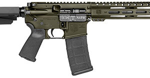 Diamondback DB1916K101 DB15  5.56 NATO 30+1 10" OD Green Cerakote Heavy Barrel 9" M-LOK Handguard 7075-T6 Aluminum SBA3 Brace Magpul MOE Grip