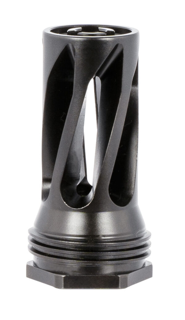 Huxwrx 1677 QD 556 Flash Hider Black with 1/2"-28 tpi Threads,  2.30" OAL & 1.20" Diameter for 5.56x45mm NATO AR-Platform