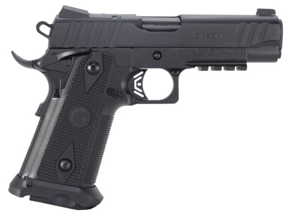 Girsan 395050 Witness2311  45 ACP 11+1 4.25" Black Steel Barrel, Black Serrated Steel Slide, Black Polymer Frame w/Beavertail & Picatinny Rail, Black Checkered Polymer Grip, Ambidextrous