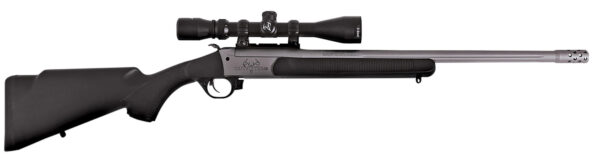 Traditions CR5-361130T Outfitter G3 w/Scope 360 Buckhammer 22" Tungsten Cerakote Chrome Lined Steel/ Target Crown Barrel, Tungsten Cerakote Drilled & Tapped Receiver, Black Synthetic Stock