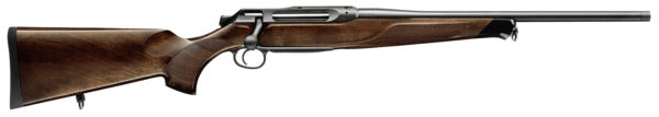 Sauer 80117094 505 Lux Full Size 308 Win 5+1 22" Matte Blued Threaded Barrel, Matte Blued Saddle Mount Steel Receiver, Grade 5 Wood Fixed Stock