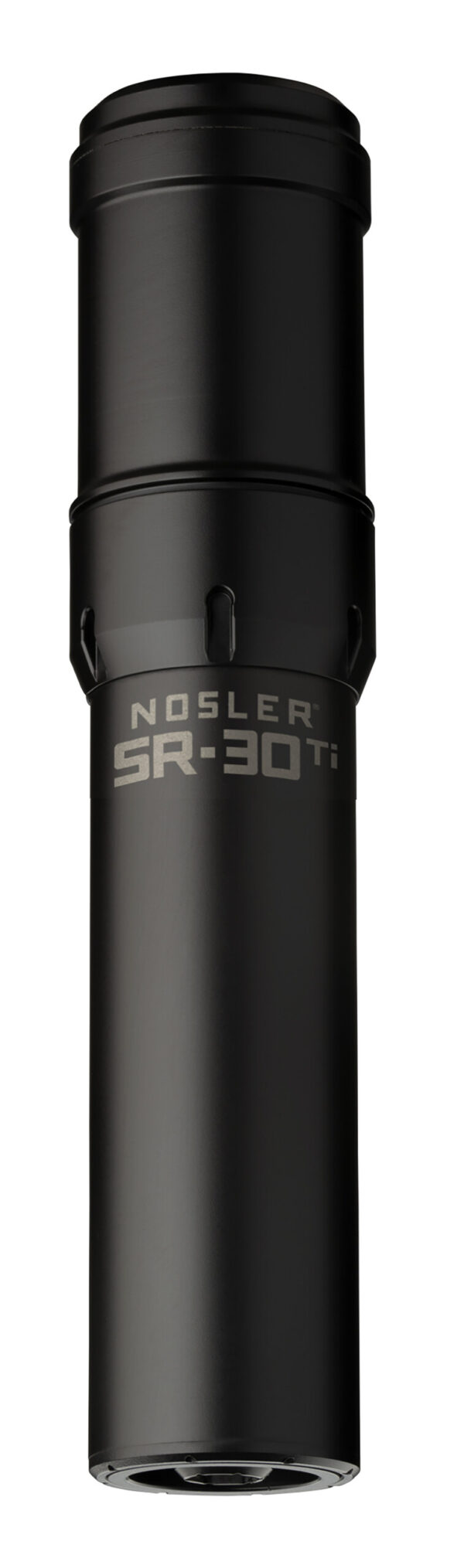 Nosler 90646 SR-30TI  30 Cal 1.74" Black Finish Made of Titanium with 5/8" 24 tpi Thread Pattern