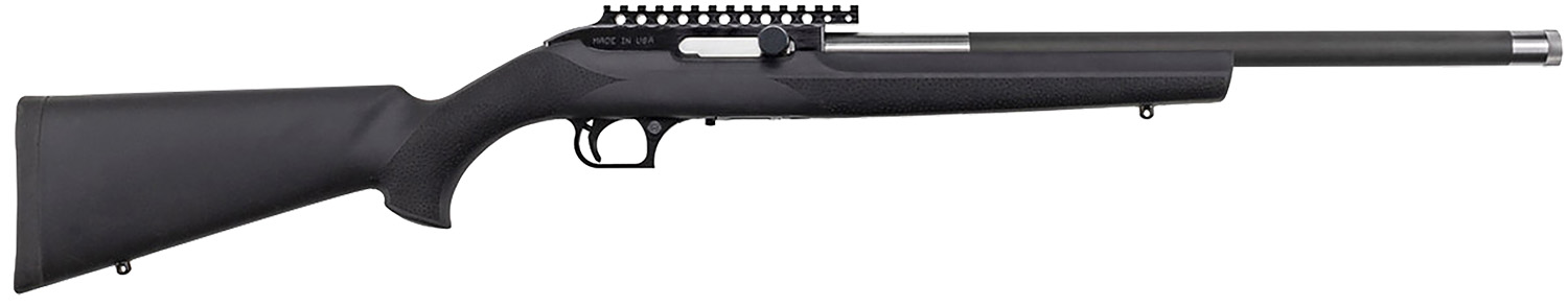 Magnum Research SBA22WMH Magnum Lite 22 WMR 9+1 19" Black Threaded Barrel, Black Anodized Picatinny Rail Aluminum Receiver, Black Polymer Hogue OverMolded Stock