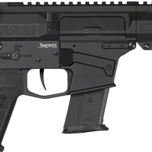 CMMG 57A340FAB Banshee MK57 5.7x28mm 20 8" Black Nitride Medium Taper Threaded Barrel, EML 7" M-LOK Handguards, Black Armor Cerakote Aluminum Picatinny Rail Receiver, CMMG Zeroed Grips