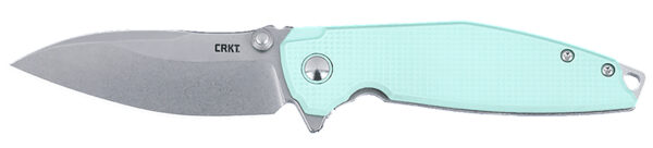 CRKT 2560 Ibis  EDC 3.09" Folding Drop Point Plain Stonewashed 14C28N Steel Blade, Blue G10/SS Handle