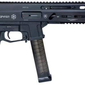 Global Ordnance LLC 197892003506 Grand Power Stribog SP45A3 45 ACP 8" Black