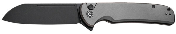 Civivi Knives C20022B-3 Chevalier II  EDC 3.47" Folding Sheepsfoot Plain Satin 14C28N Steel Blade, Gray Aluminum Handle