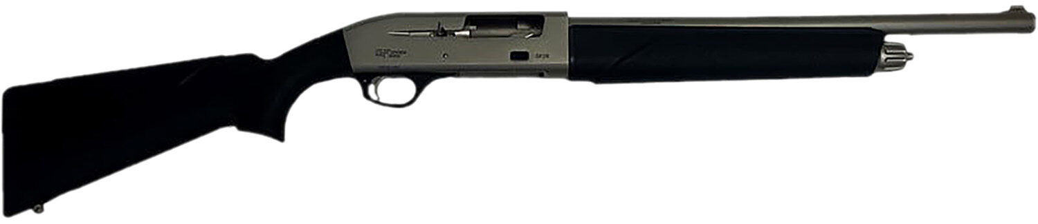Gforce Arms GF11220NG GF1 12 Gauge Semi-Auto 3" 4+1 18.50" Nickel Steel Barrel, Nickel Dovetail Aluminum Receiver, Fixed Black Synthetic Stock