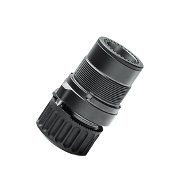 B&T Firearms SD-145504 HUB Adapter  7.62 Black Titanium/Stainless Steel