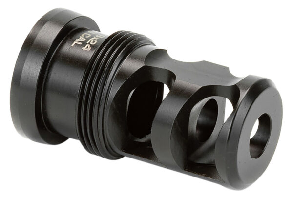Griffin Armament TMPB30C5824 Paladin 2 Port Taper Mount Black Melonite QPQ 17-4 Stainless Steel with 5/8"-24 tpi Threads, 1.88" OAL & 1.07" Diameter for 30 Cal