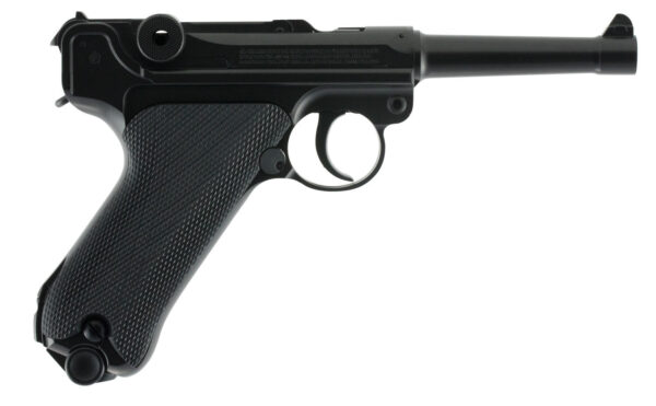 Umarex 2251800 Legends P.08  CO2 177 BB 21+1 4.60" Black Polymer Grips