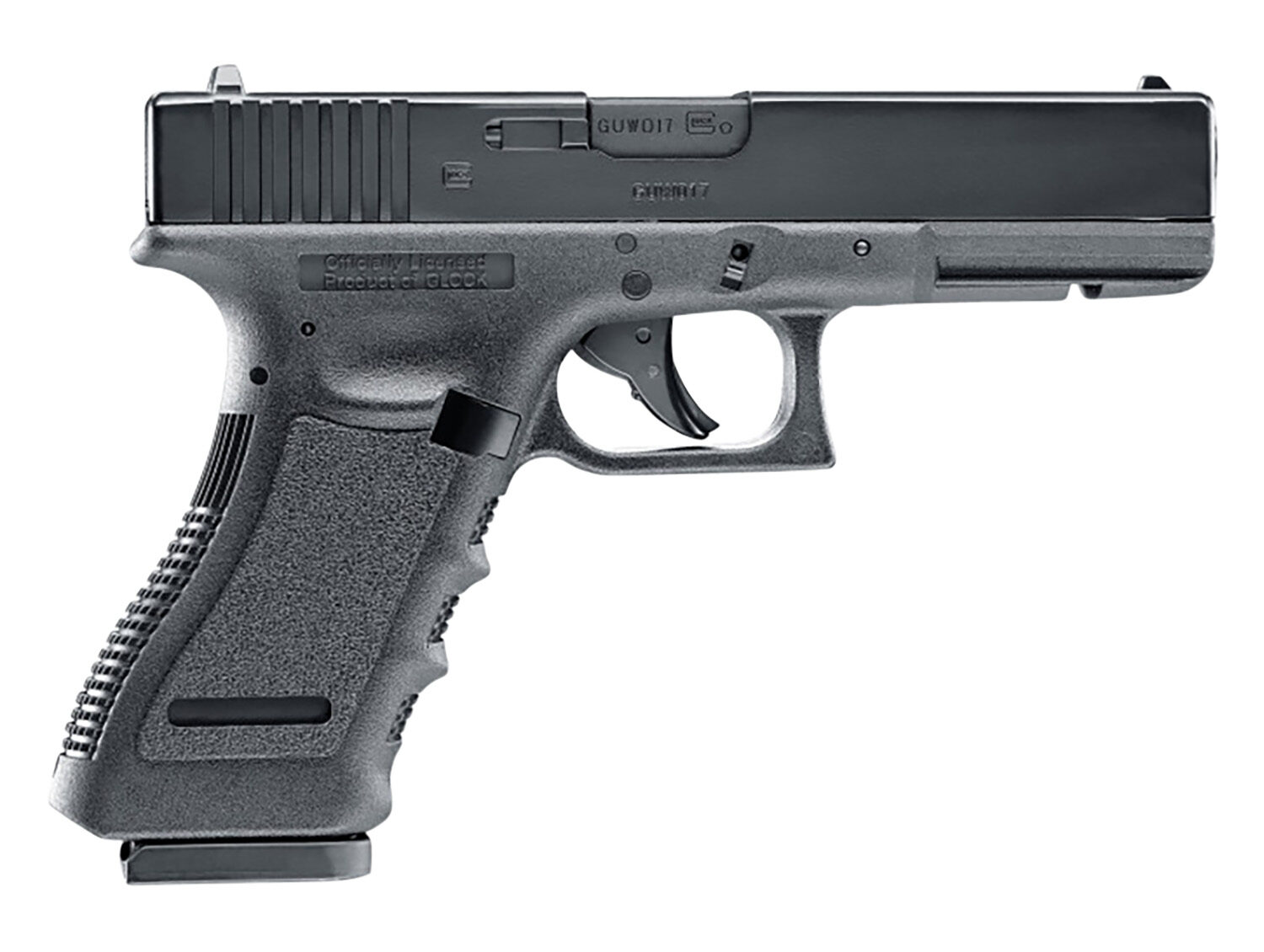 Umarex 2255208 Glock 17 Gen3 CO2 177 BB 18+1 4.48" Black Polymer Grips