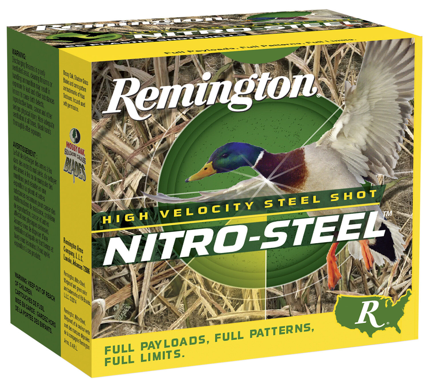 Remington Ammunition 20798 Nitro-Steel High Velocity 12Gauge 3" 1 1/4oz 2Shot 25 Per Box/10 Case