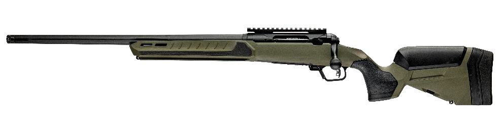Savage Arms 32649 110 Core Predator Full Size 6.5 Creedmoor 10+1 22" Medium Heavy Fluted Barrel, Arca Rail Forend, Hunter Green AccuStock w/AccuFit V2 Synthetic Stock, Left Hand