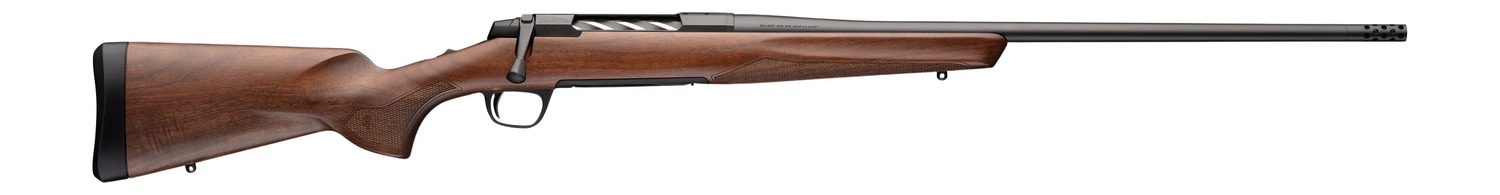 Browning 036128294 X-Bolt 2 Hunter 6.5 PRC 3+1 24" Matte Blued Threaded Barrel & Steel Drilled & Tapped Receiver, Satin Black Walnut Fixed Stock, Right Hand