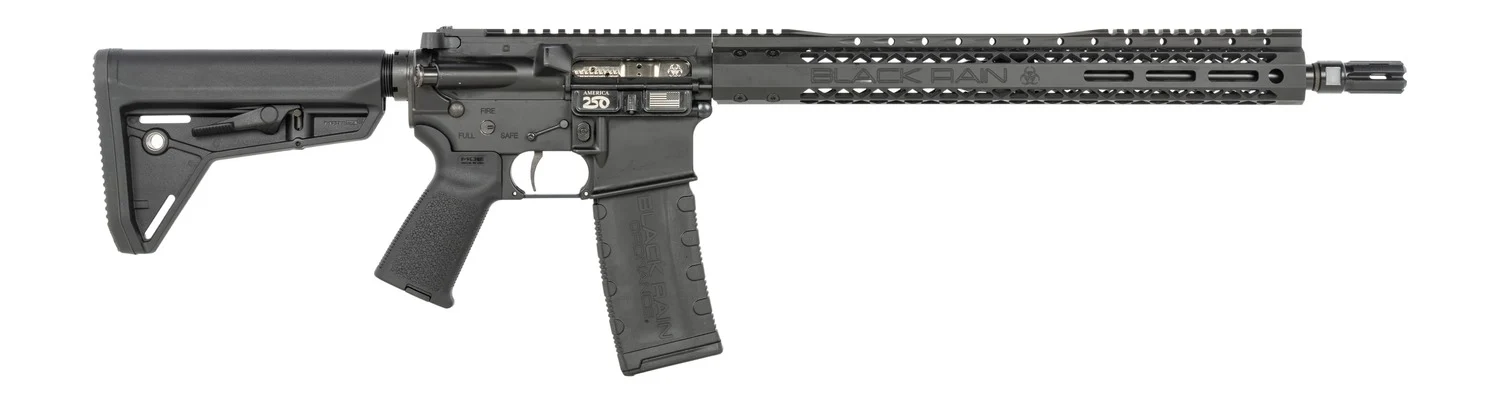 Black Rain Ordnance SSPABLK SSP 5.56 NATO 30+1 16" Black Nitride Threaded Barrel, Black Armor Cerakote Aluminum Receiver w/Picatinny Rail, Magpul MOE SL Black Polymer Stock, Black Magpul Grip