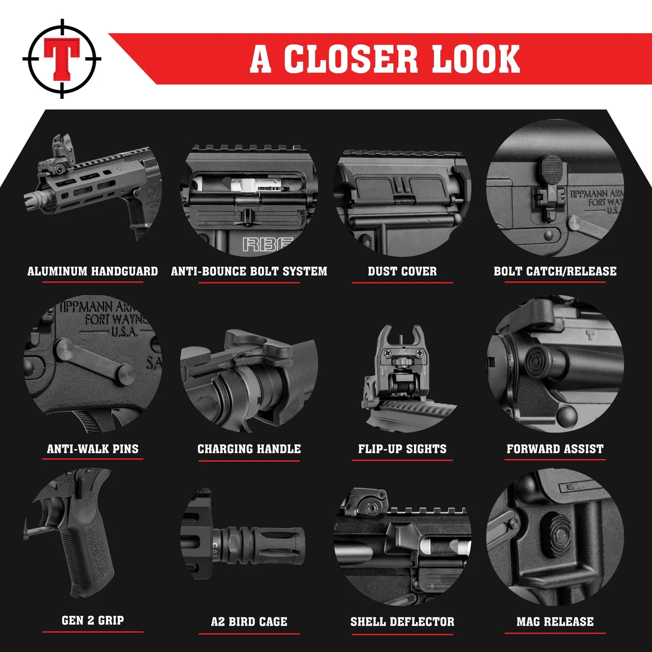 New Tippmann Arms M4-22 MICRO ELITE Pistol FRT